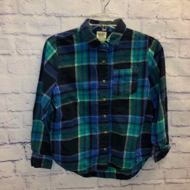 Thereabouts Plaid Size 16 Boy Polo or Button Down