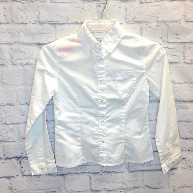French Toast White Size 10 Girl Polo or Button Down