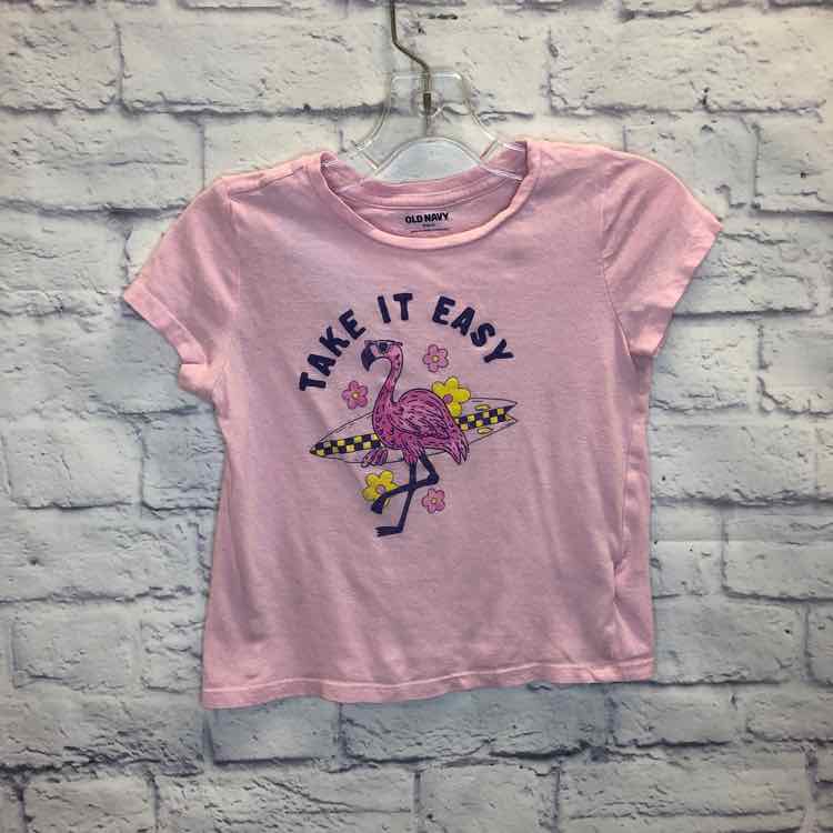 Old Navy Pink Size 6 Girls Short Sleeve Shirt