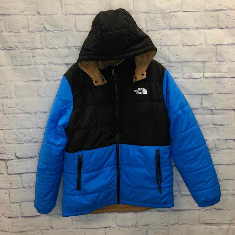 The North Face Blue Size 18 Boys Reversible - Like New!