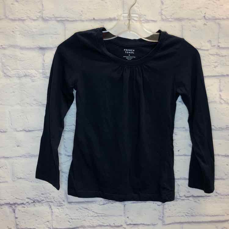 French Toast Navy Size 6 Girls Long Sleeve Shirt
