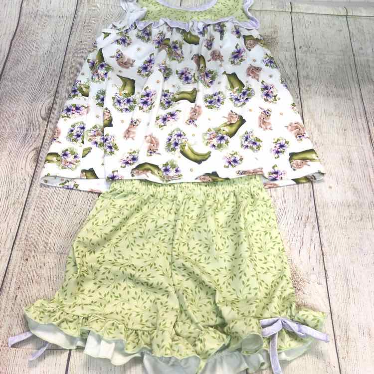Pete + Lucy Green Size 4T Girls 2 Piece Outfit