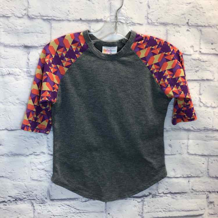 LulaRoe Purple Size 4T Girls 3/4 Sleeve Shirt
