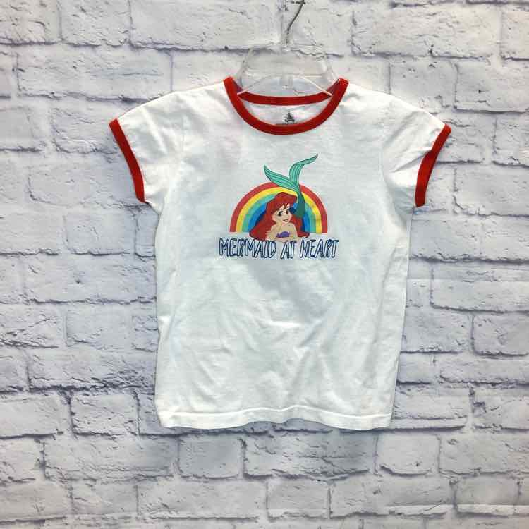 Disney Store White Size 10 Girls Short Sleeve Shirt