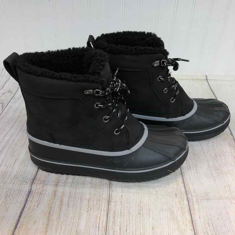 Lands End Black Size 5 Boys Boots