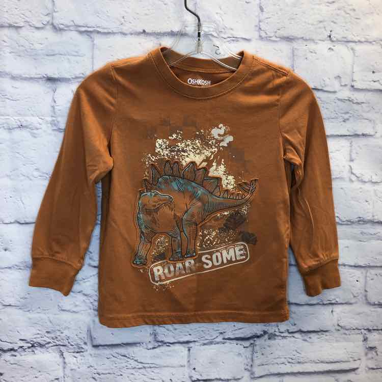 Oshkosh Orange Size 4T Boys Long Sleeve Shirt