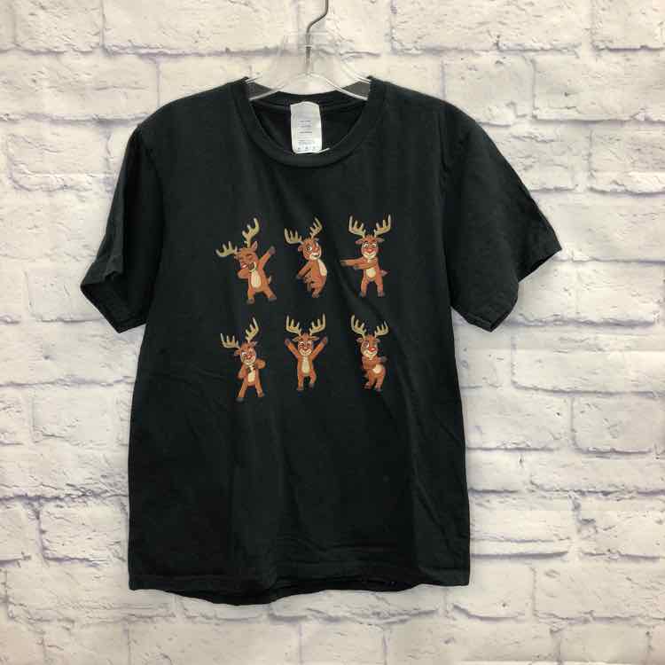 Gildan Black Size 10 Boys Short Sleeve Shirt