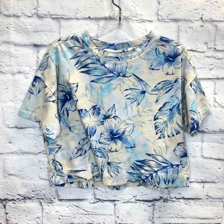 Old Navy Floral Size 8 Girls Short Sleeve Shirt