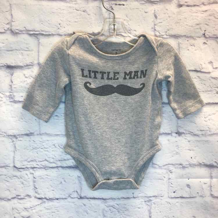 Carters Gray Size 3 Months Boys Bodysuit
