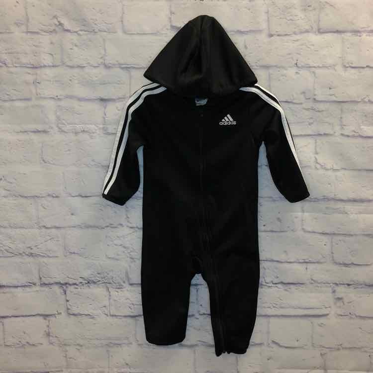 Adidas Black & White Size 12 Months Boys Romper