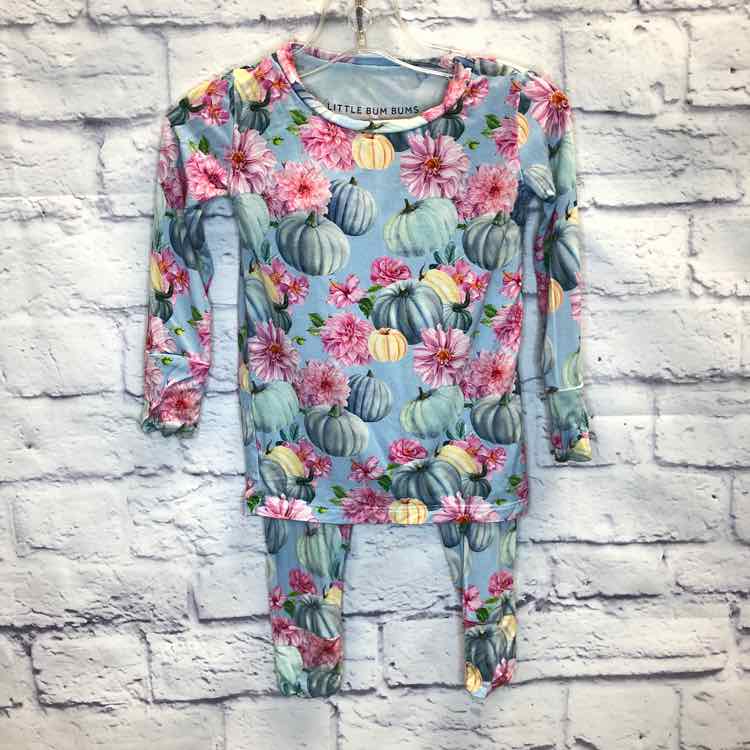Little Bum Bums Floral Pumpkins Size 2T Viscose Bamboo Pajamas