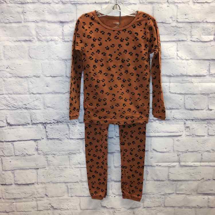Simple Joys Brown Size 7 Girls Pajamas