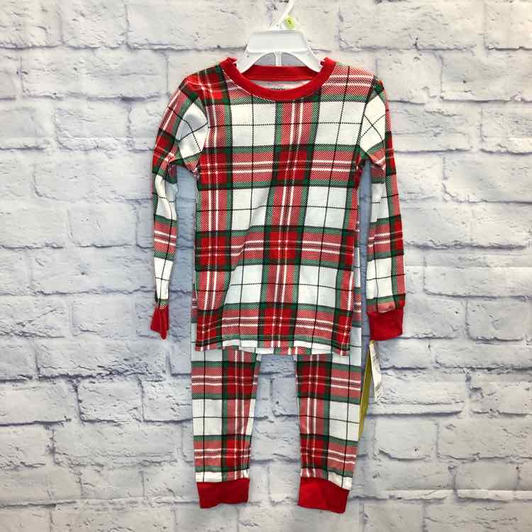 Carters Red & Green Size 4T Boys Pajamas