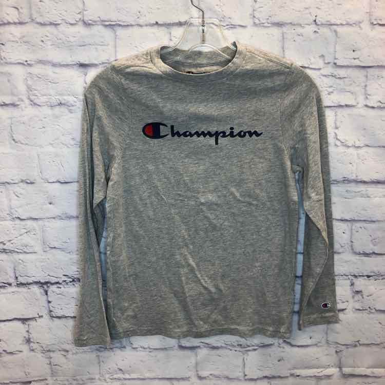 Champion Gray Size 10 Boys Long Sleeve Shirt
