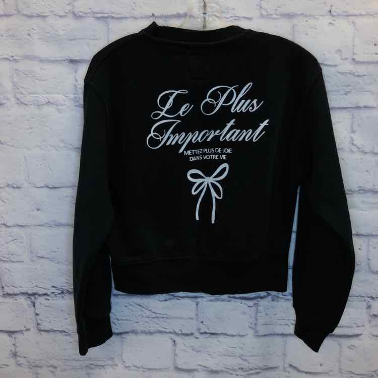 Zara Black Size 8 Girls Sweatshirt/Hoodie