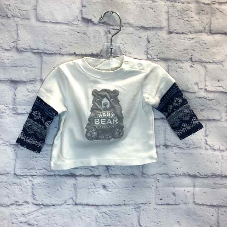 Gymboree White Size 3-6 Months Boys Long Sleeve Shirt
