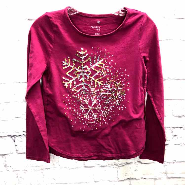 SO Pink Size 14 Girls Long Sleeve Shirt