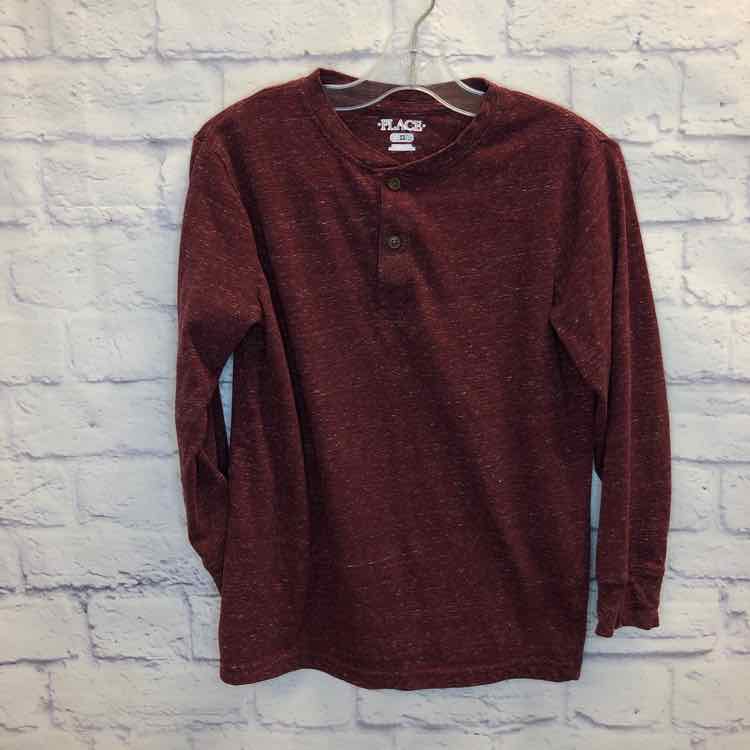 Childrens Place Maroon Size 7 Boys Long Sleeve Shirt
