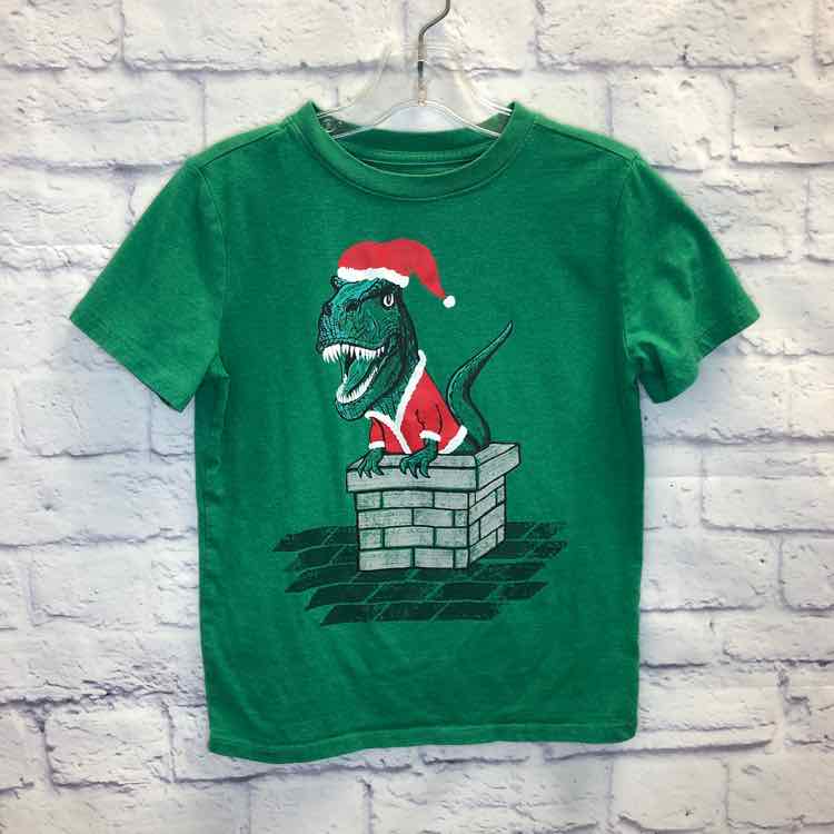 Cat & Jack Green Size 6 Boys Short Sleeve Shirt