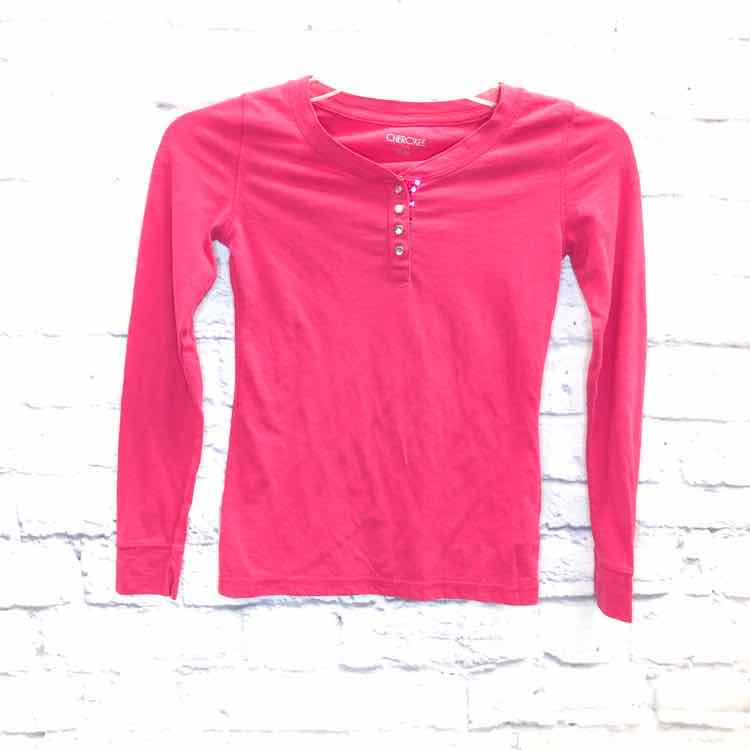 Cherokee Pink Size 7 Girls Long Sleeve Shirt