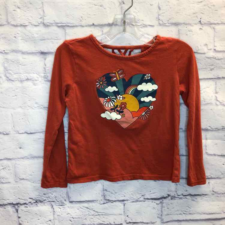 Old Navy Orange Size 6 Girls Long Sleeve Shirt