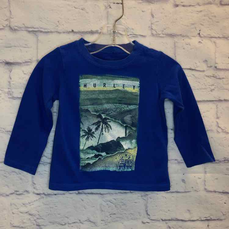 Hurley Blue Size 18 Months Boys Long Sleeve Shirt