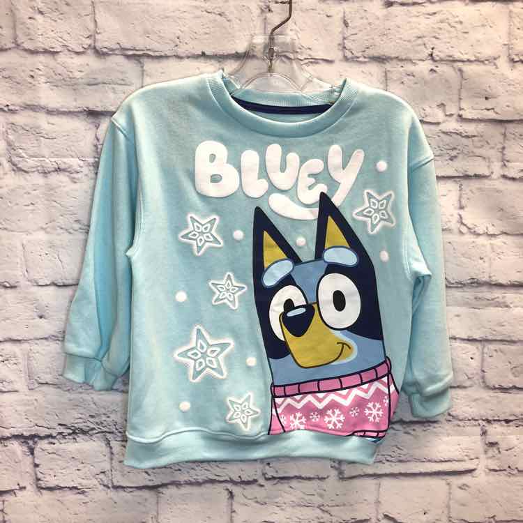 Bluey Blue Size 5 Girls Sweatshirt/Hoodie