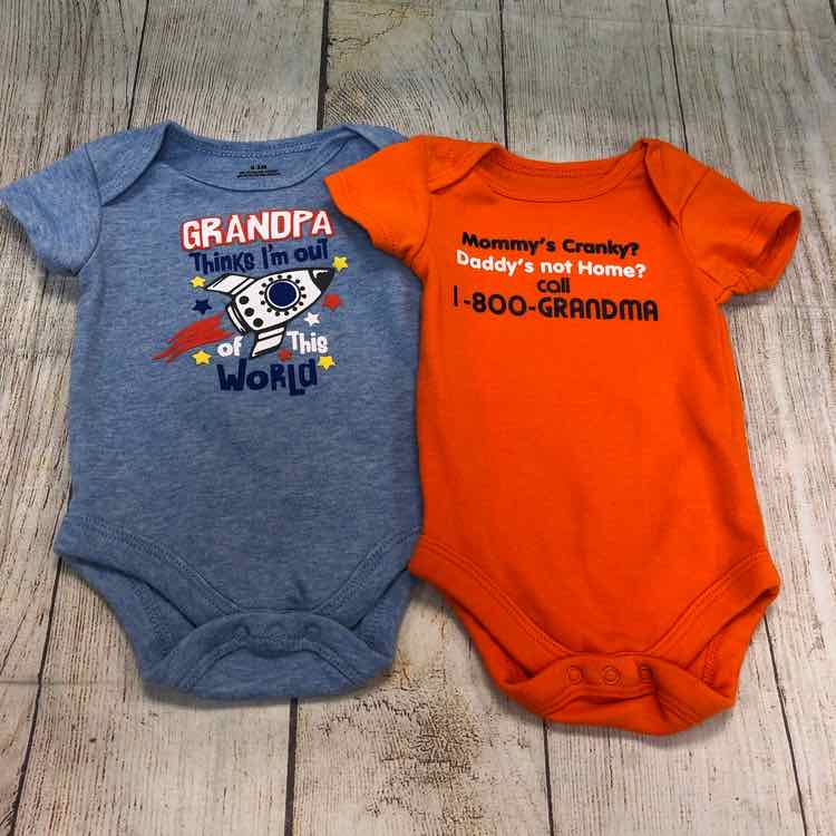 Orange Size 0-3 Months Boys Bodysuit