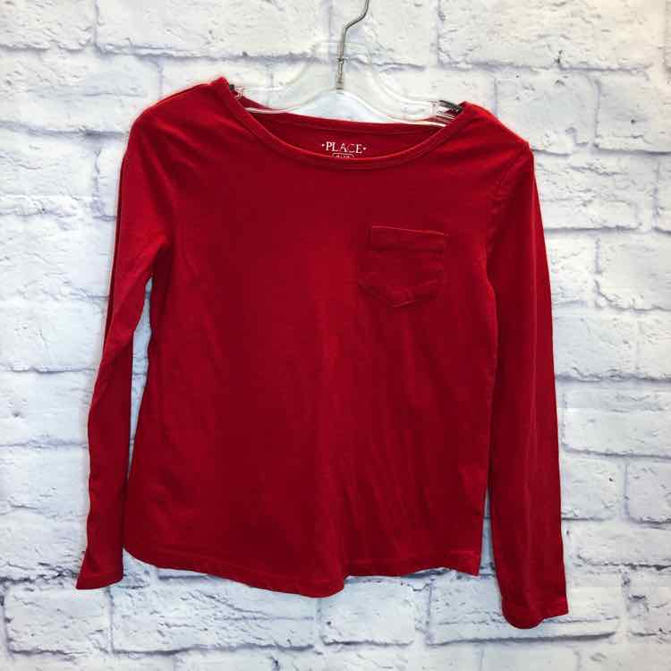 Childrens Place Red Size 7 Girls Long Sleeve Shirt
