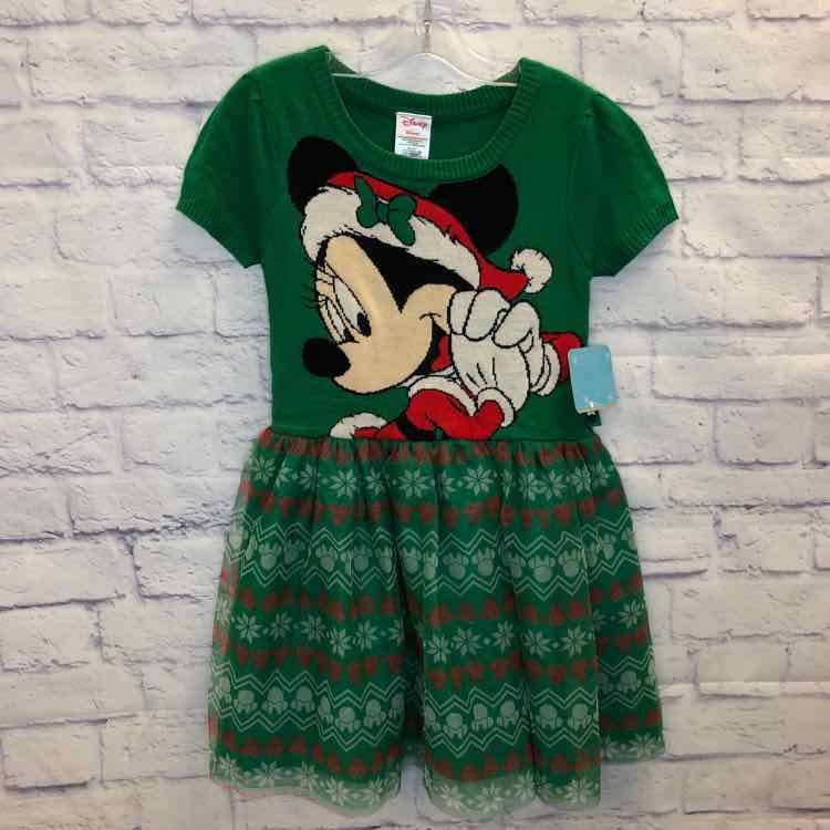 Disney Minnie Mouse Green Size 7 Girls Dress