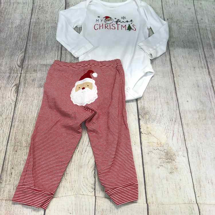 Carters White Size 18 Months Boys 2 Piece Outfit