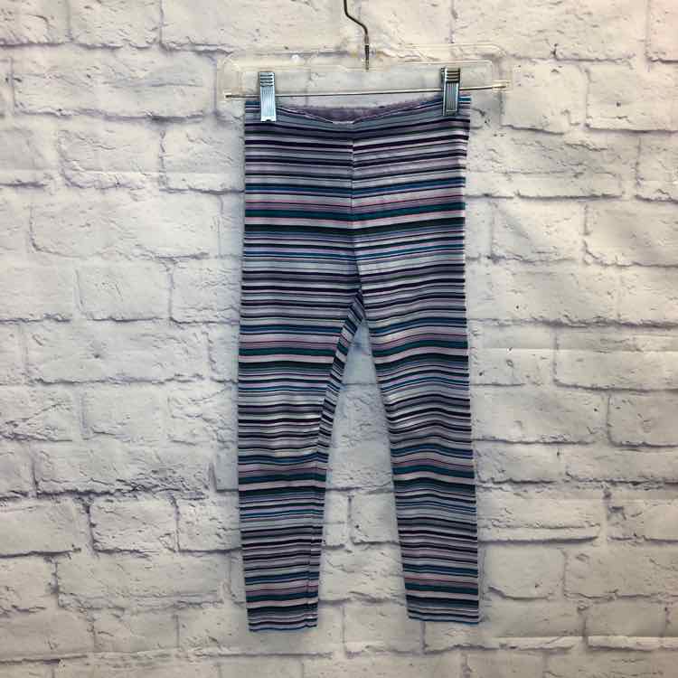 Tea Stripe Size 6 Girls Leggings