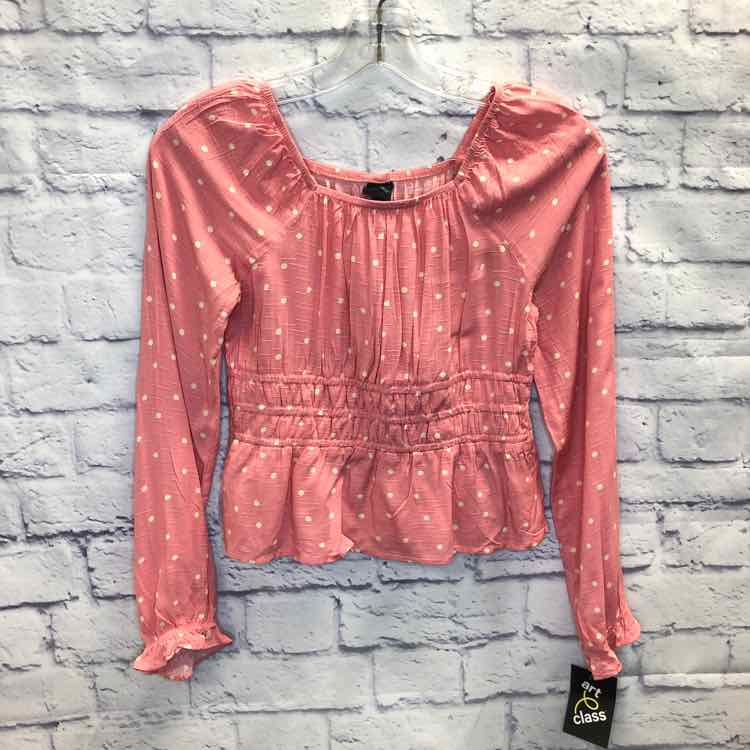 Art Class Pink Size 10 Girls Long Sleeve Shirt