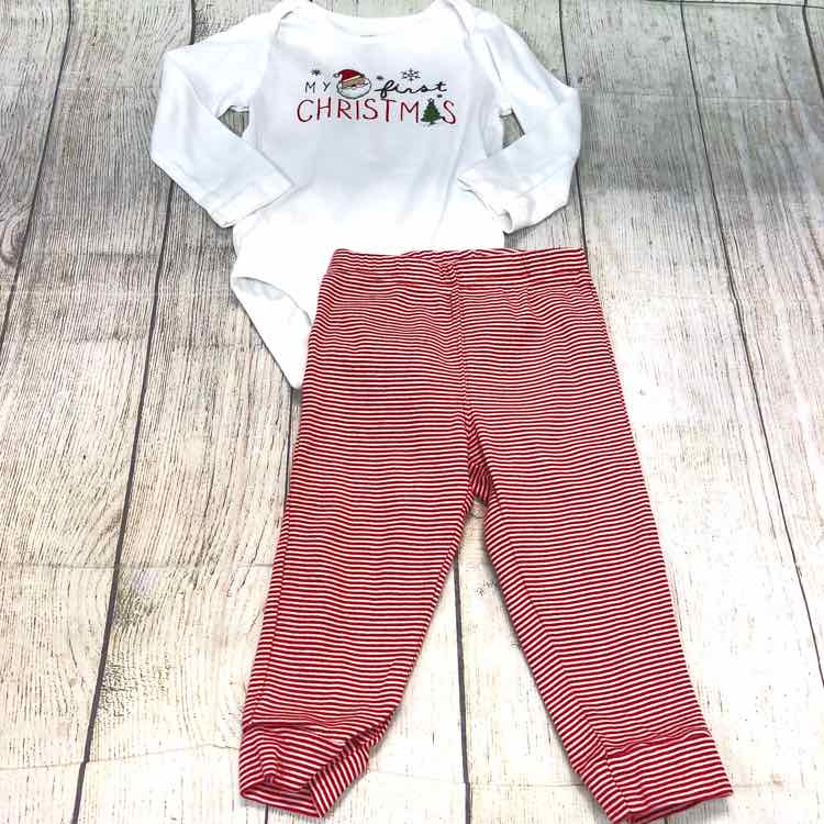 Carters White Size 18 Months Boys 2 Piece Outfit