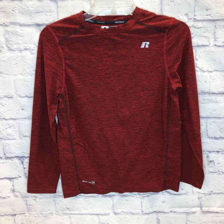 Russell Red Size 10 Boys Long Sleeve Shirt