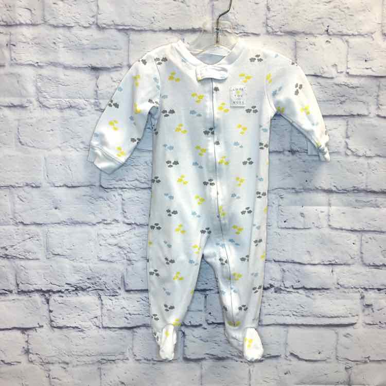 Carters White Size 9 Months Boys Sleeper