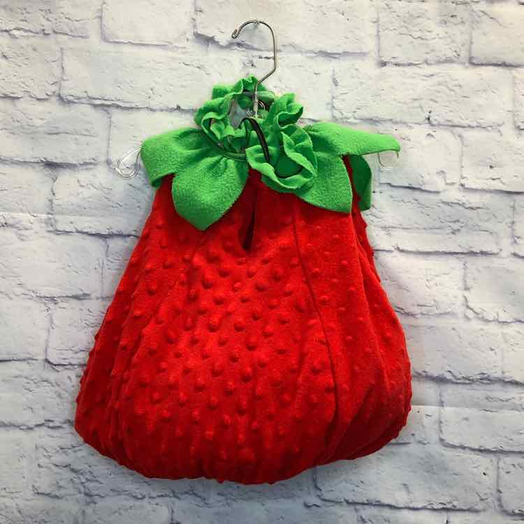 Red Size 12 Months Strawberry Halloween Costume