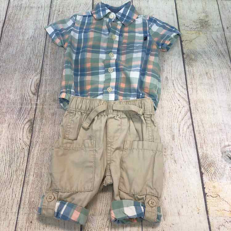 Oshkosh Multi-Color Size 3 Months Boys 2 Piece Outfit