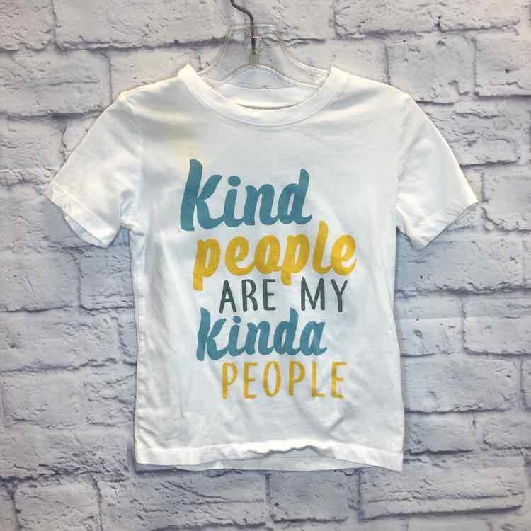 Carters White Size 5 Girls Short Sleeve Shirt