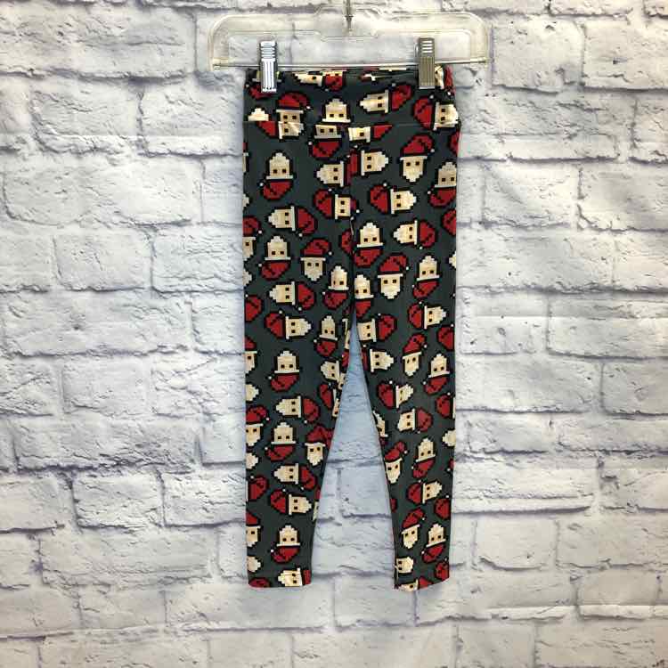 LulaRoe Gray Size 2-8 Girls Leggings