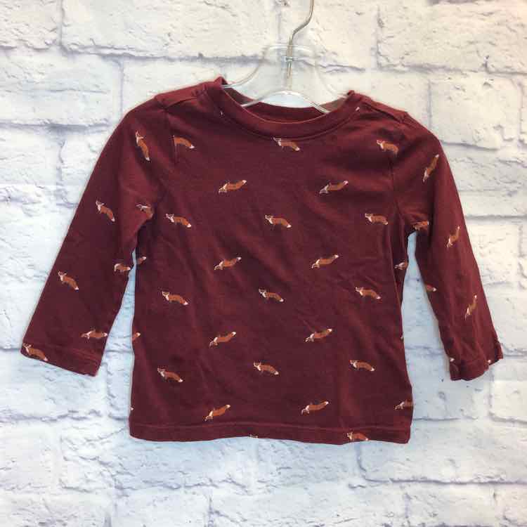 Old Navy Maroon Size 18-24 months Boys Long Sleeve Shirt