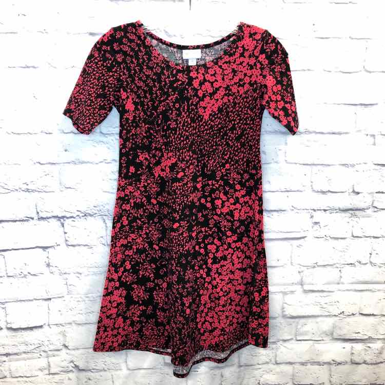 LulaRoe Floral Size 12 Girls Dress