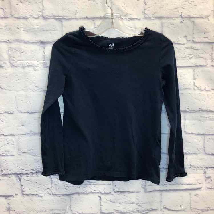 H&M Navy Size 6 Girls Long Sleeve Shirt