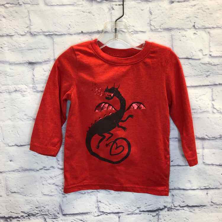 Cat & Jack Red Size 2T Boys Long Sleeve Shirt