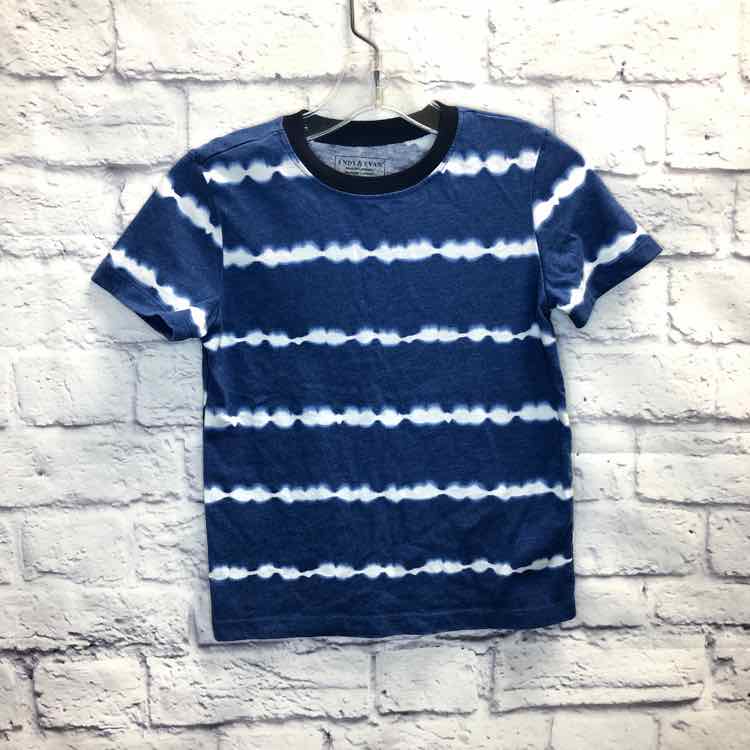 Andy & Evan Blue Size 6 Boys Short Sleeve Shirt