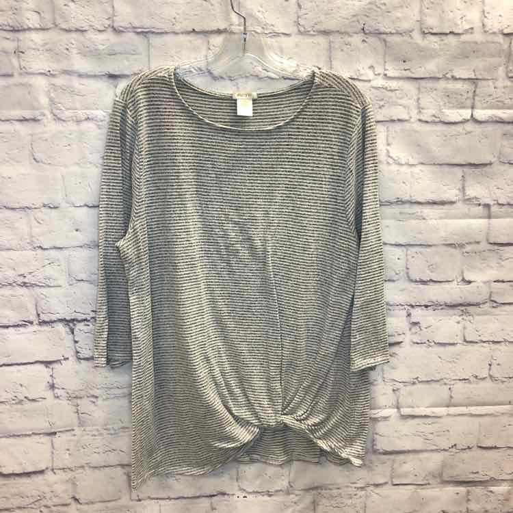 Matty M Gray Size L Maternity 3/4 Slv Top
