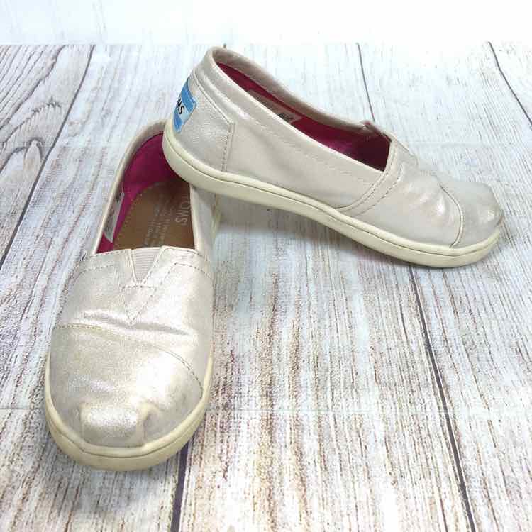 Toms Silver Size 12 Girls Casual Shoes
