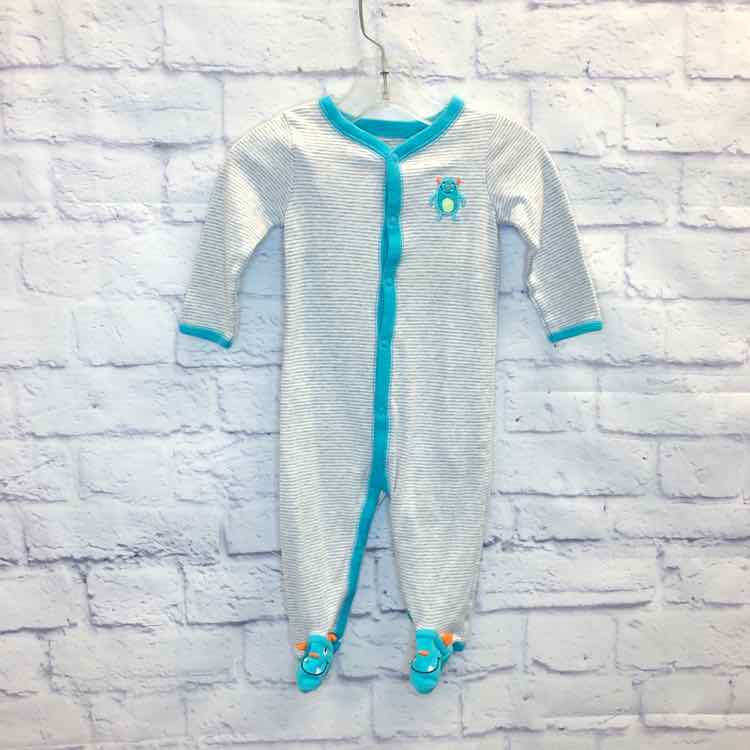 Carters Gray Size 9 Months Boys Sleeper