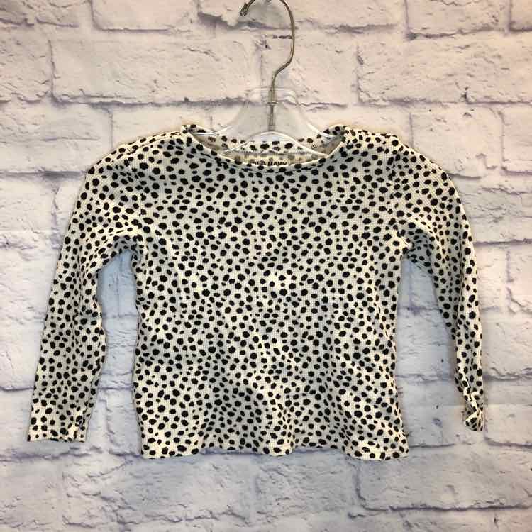 Old Navy Black & White Size 4T Girls Long Sleeve Shirt