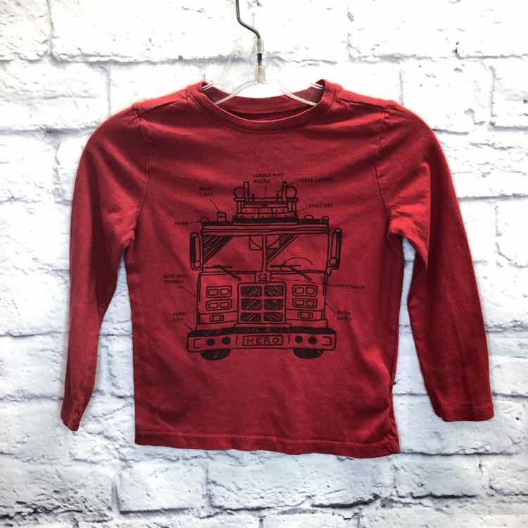 Old Navy Red Size 4T Boys Long Sleeve Shirt